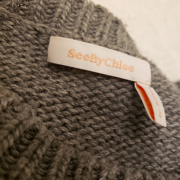 CHLOE - SeebyChloe Sweater - M - Grey - Picture 2 of 5